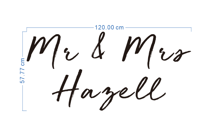 Custom Neon 'Mr and Mrs Hazell' - [+ 2 FREE Bonus Items] ~$50 OFF