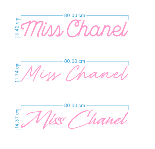 Custom Neon 'Miss Chanel' [+ 2 FREE Bonus Items] ~$50 OFF