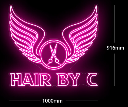 Custom Neon 'Hair By C' [+ 2 FREE Bonus Items] ~$150 OFF