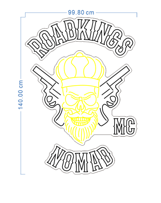 Custom Neon 'Roadkings MC Nomad' [+ 2 FREE Bonus Items] ~$150 OFF