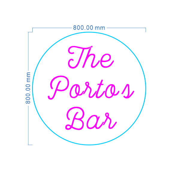 Custom Neon 'The Porto's Bar' - [+ 2 FREE Bonus Items] ~$50 OFF