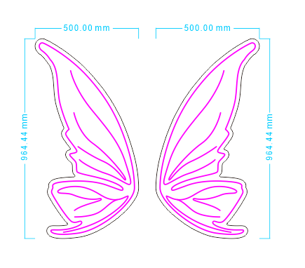 Custom Neon 'Wings' [+ 2 FREE Bonus Items] ~$150 OFF