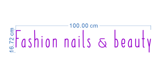 Custom Neon 'Fashion nails & beauty' [+ 2 FREE Bonus Items] ~$50 OFF