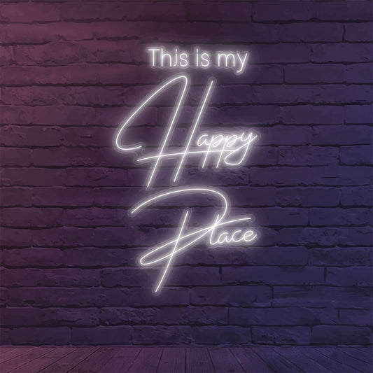 Custom Neon 'This Is My Happy Place' [+ 2 FREE Bonus Items] ~$150 OFF