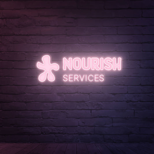 Custom Neon 'Nourish Services' [+ 2 FREE Bonus Items] ~$150 OFF