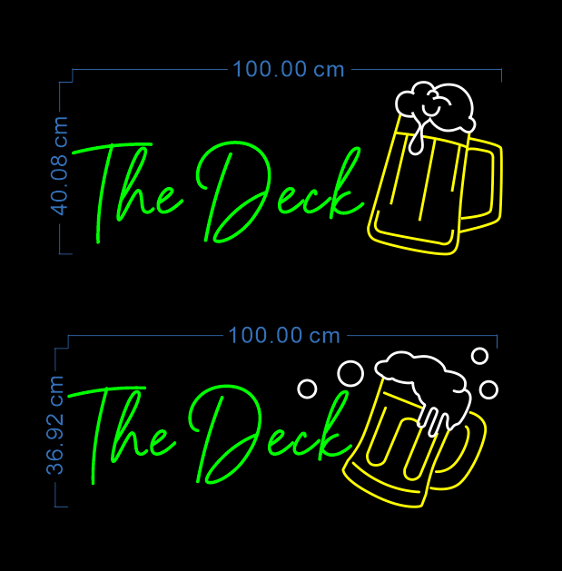 Custom Neon 'The Deck' - [+ 2 FREE Bonus Items] ~$50 OFF