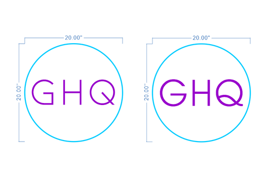 Custom Neon 'GHQ' - [+ 2 FREE Bonus Items] ~$50 OFF