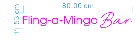 Custom Neon 'Fling-a-Mingo Bar' [+ 2 FREE Bonus Items] ~$150 OFF