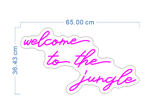 Custom Neon 'Welcome to the jungle' [+ 2 FREE Bonus Items] ~$75 OFF