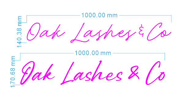 Custom Neon 'Oak Lashes & Co' [+ 2 FREE Bonus Items] ~$150 OFF