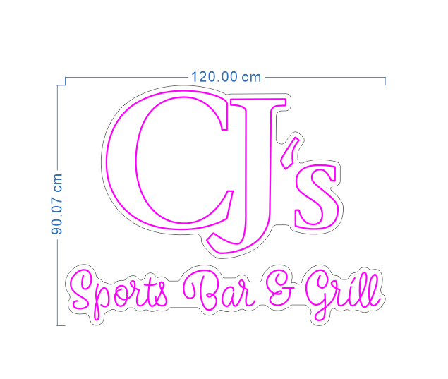 Custom Neon 'CJ's Sports Bar & Grill' [+ 2 FREE Bonus Items] ~$100 OFF