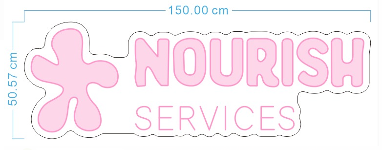 Custom Neon 'Nourish Services' [+ 2 FREE Bonus Items] ~$150 OFF