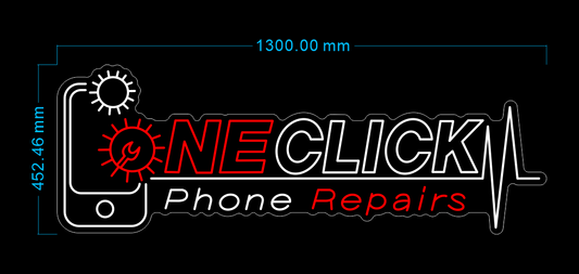 Custom Neon 'NECLICK Phone Repairs' [+ 2 FREE Bonus Items] ~$100 OFF