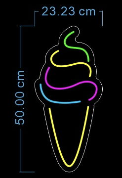 Custom Neon 'Ice Cream Cone' [+ 2 FREE Bonus Items] ~$150 OFF