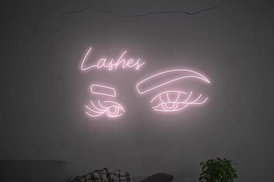 Custom Neon 'Lashes' Logo [+ 2 FREE Bonus Items] ~ $150 OFF