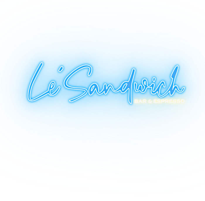 Custom Neon 'Le' Sandwich Bar & Espresso' [+ 2 FREE Bonus Items] ~$150 OFF