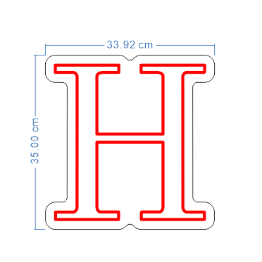 Custom Neon 'H' [+ 2 FREE Bonus Items] ~$50 OFF