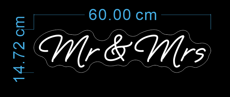 Custom Neon 'Mr & Mrs' [+ 2 FREE Bonus Items] ~$150 OFF