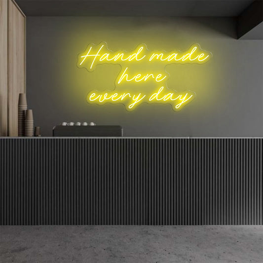 Handmade Here Everyday Emotive Neon Sign