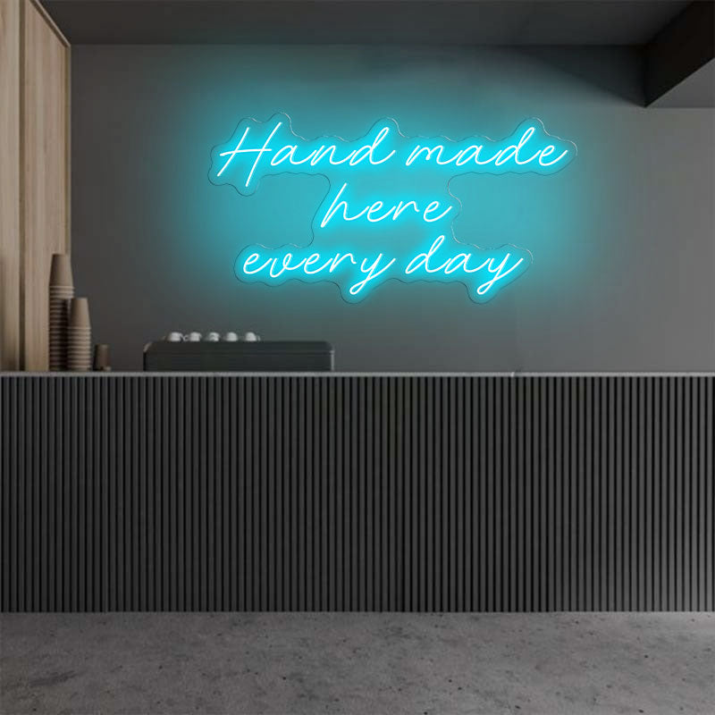 Handmade Here Everyday Emotive Neon Sign