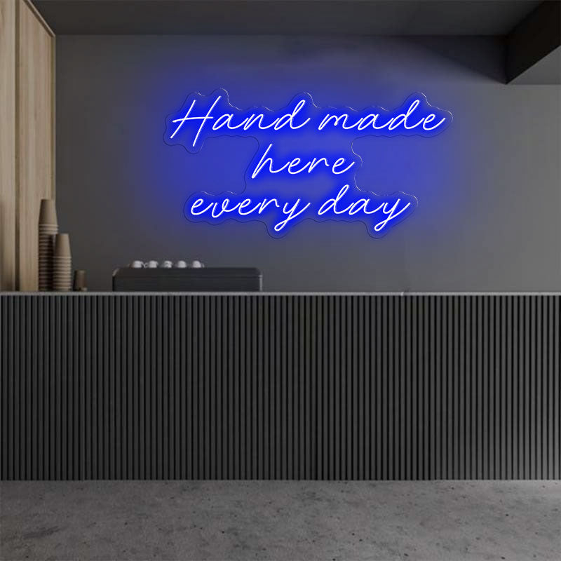 Handmade Here Everyday Emotive Neon Sign