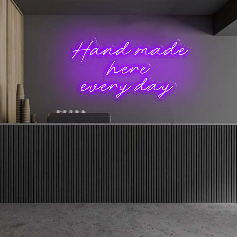 Handmade Here Everyday Emotive Neon Sign