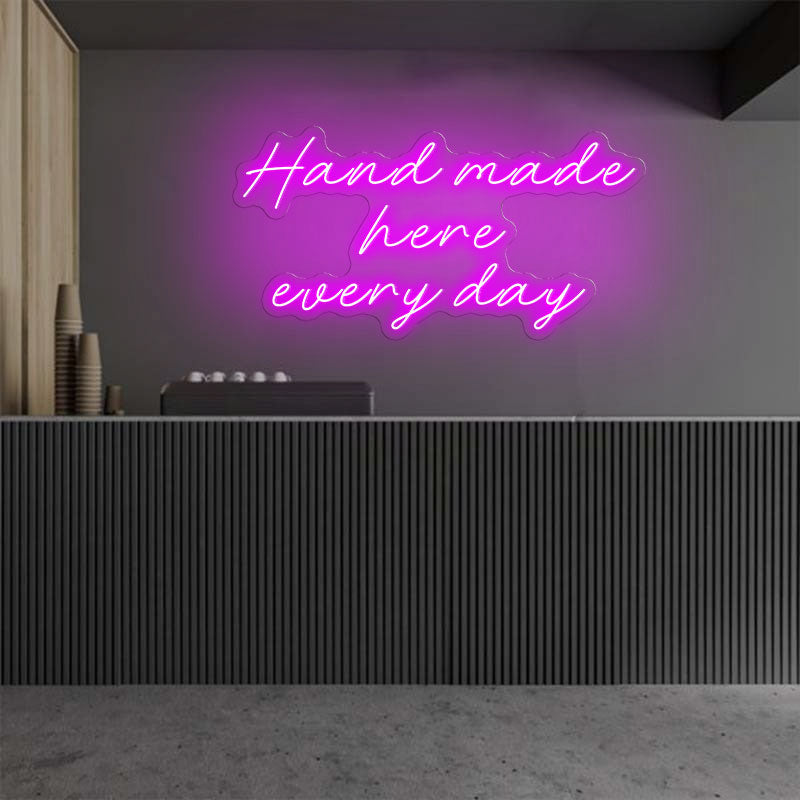 Handmade Here Everyday Emotive Neon Sign