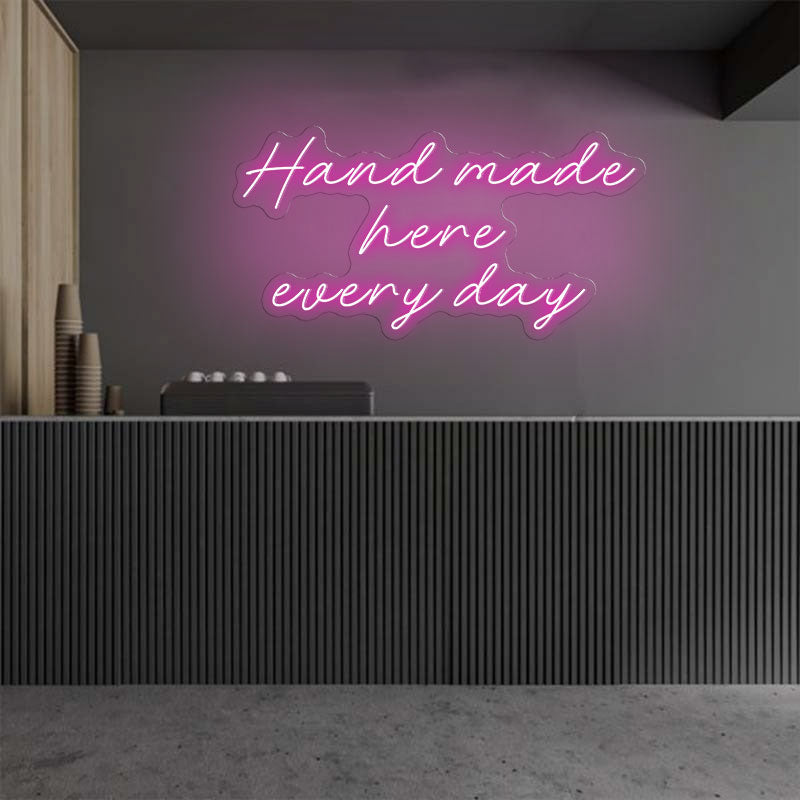 Handmade Here Everyday Emotive Neon Sign