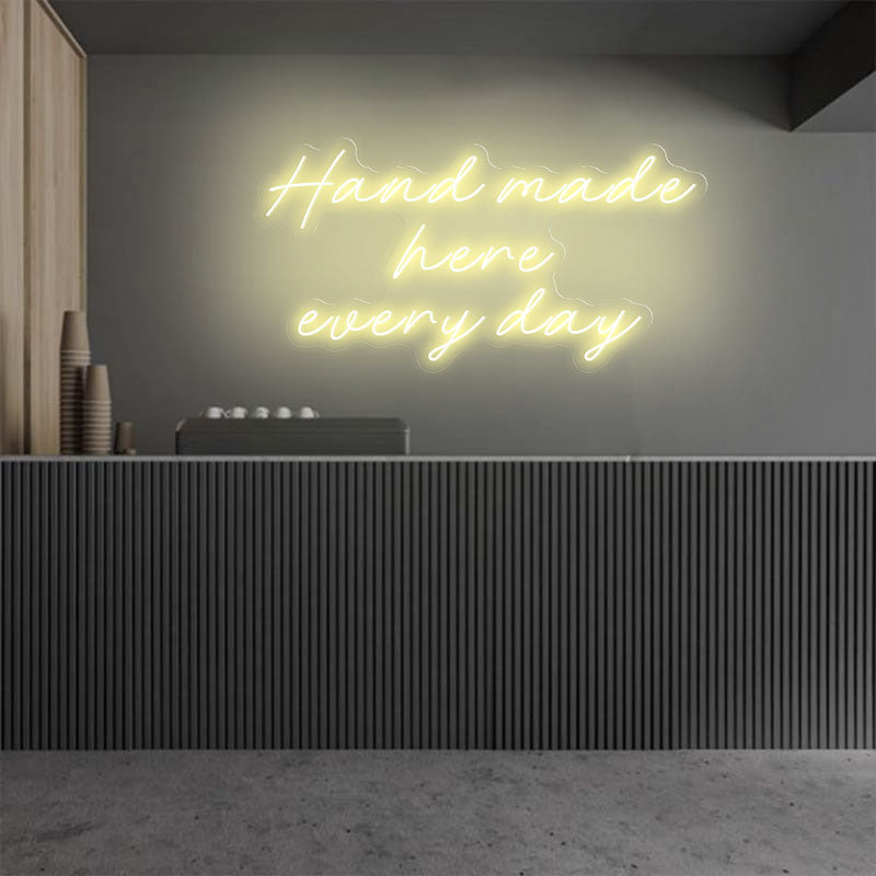 Handmade Here Everyday Emotive Neon Sign