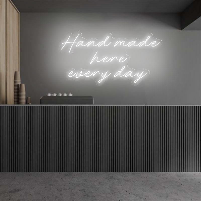 Handmade Here Everyday Emotive Neon Sign