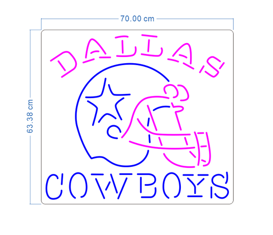 Custom Neon 'Dallas Cowboys' [+ 2 FREE Bonus Items] ~$150 OFF