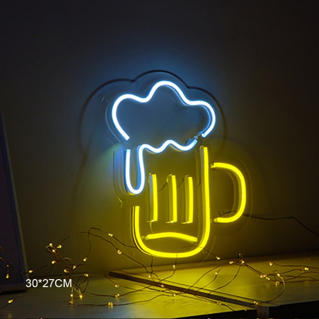 Frothy Beer Neon Sign