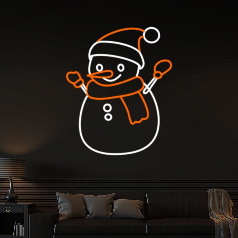 Snowman Seasonal Neon Sign
