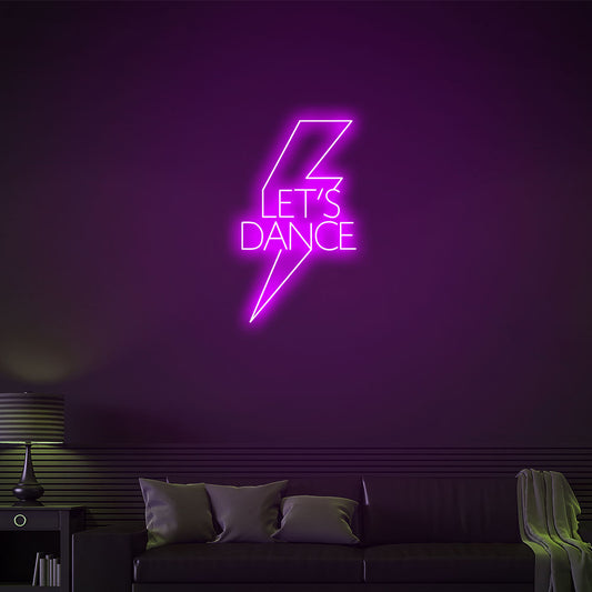 "Let's Dance" - Neon Sign - Bar/Club/Party Celebration Event